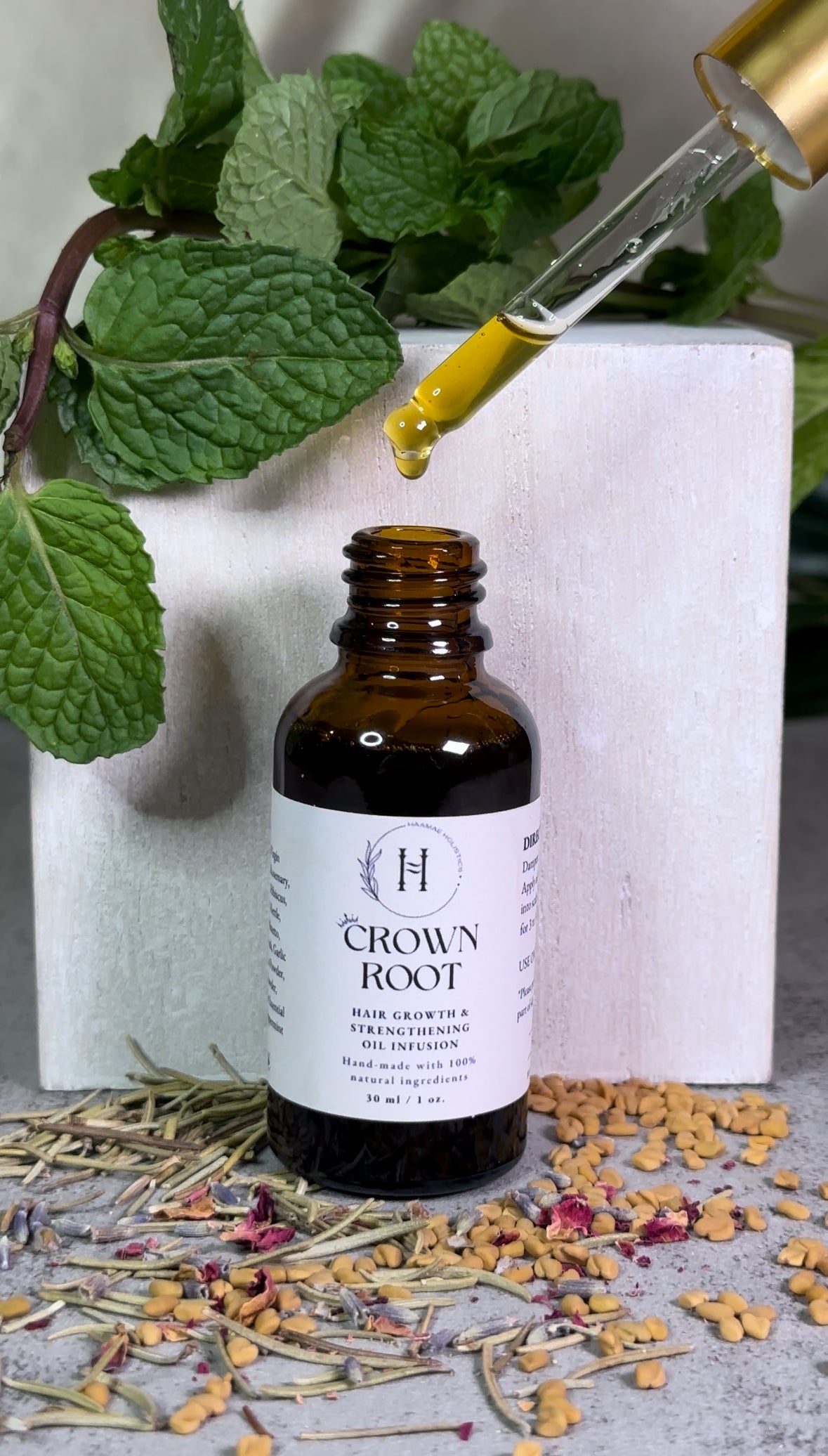 Crown Root Hair Growth & Strengthening Oil