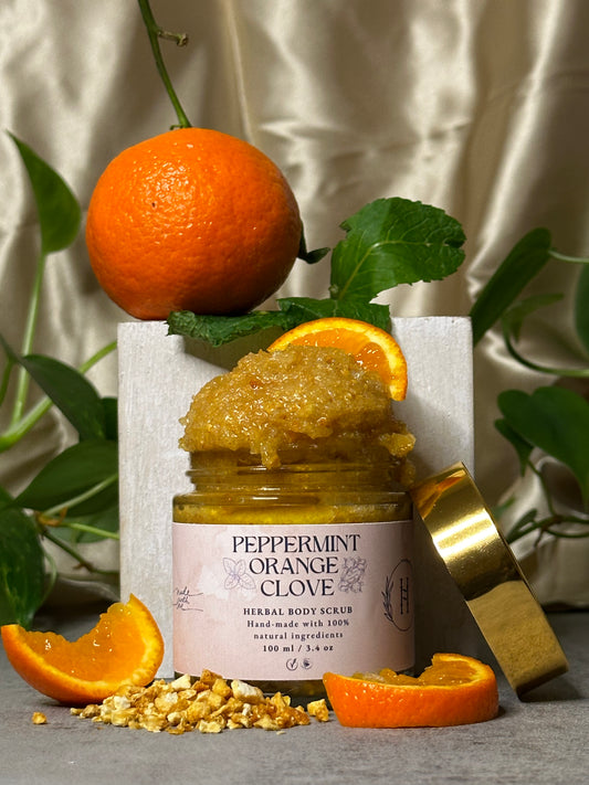 Peppermint Orange Clove Body Scrub